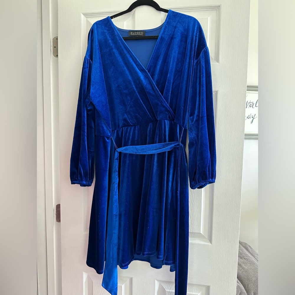 Eloquii Velvet plus size dress- great for winter wedding!!